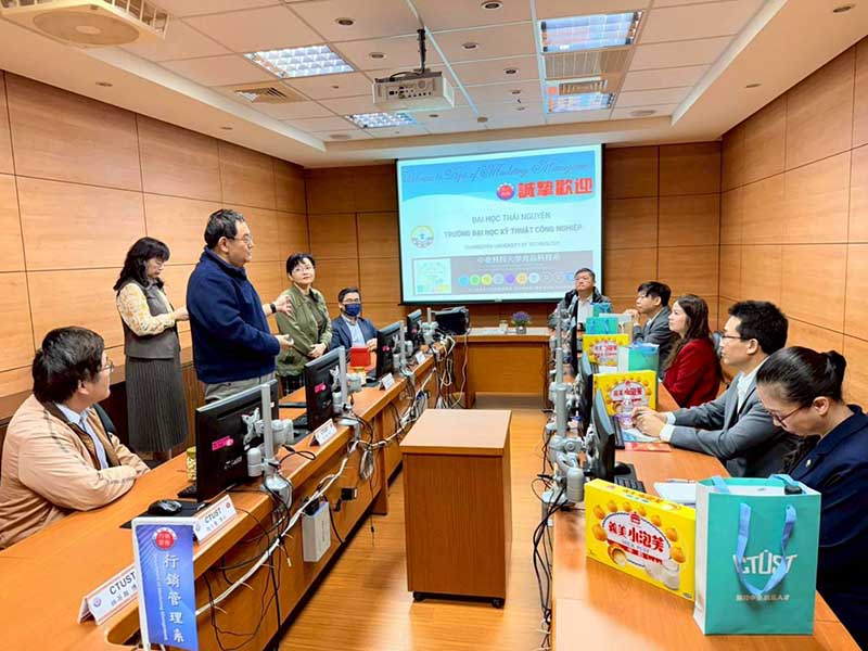 建構全方位的學術聯盟  越南太原科技大學訪中臺科大