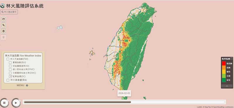林業保育署臺中分署提醒   春節期間民眾進入山林務必小心用火